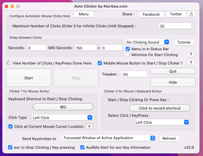 MurGaa Auto Clicker for MacÂ