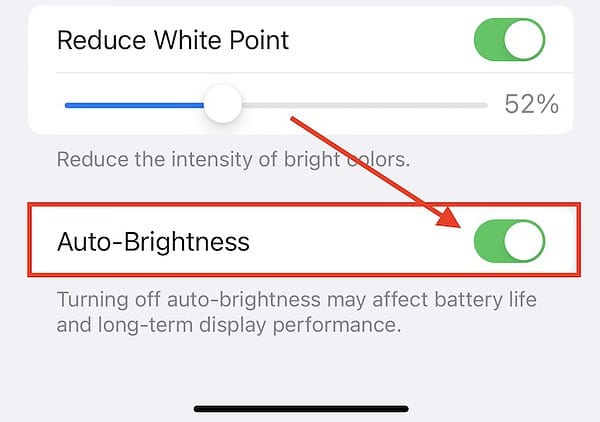 iPhone Auto-Brightness