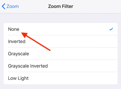 Ensure that Zoom Filter is set to None. 