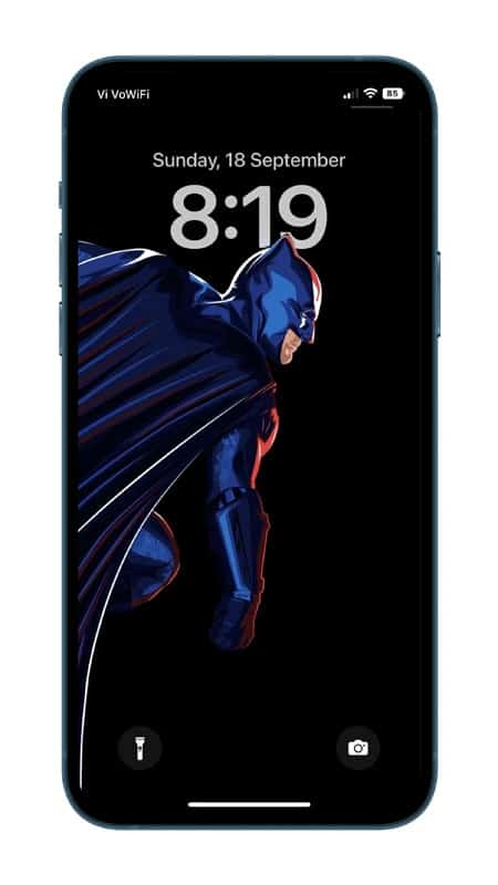 Batman depth effect wallpaper for iPhone 