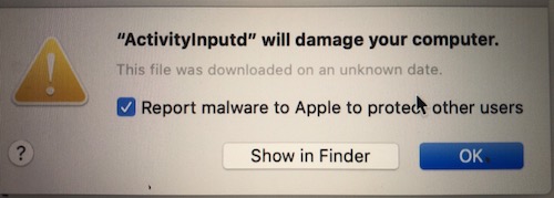The Damage Your Computer warning can come if Apple does not trust the app. 