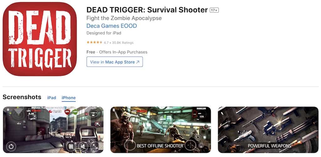 Dead Trigger screenshot