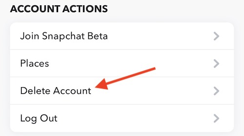 Delete your account is under Account Actions.