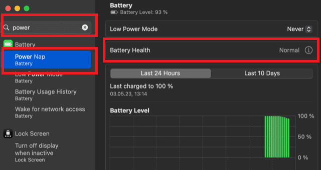 Fix MacBook Says It’s Charging When Not Plugged In by checking battery health