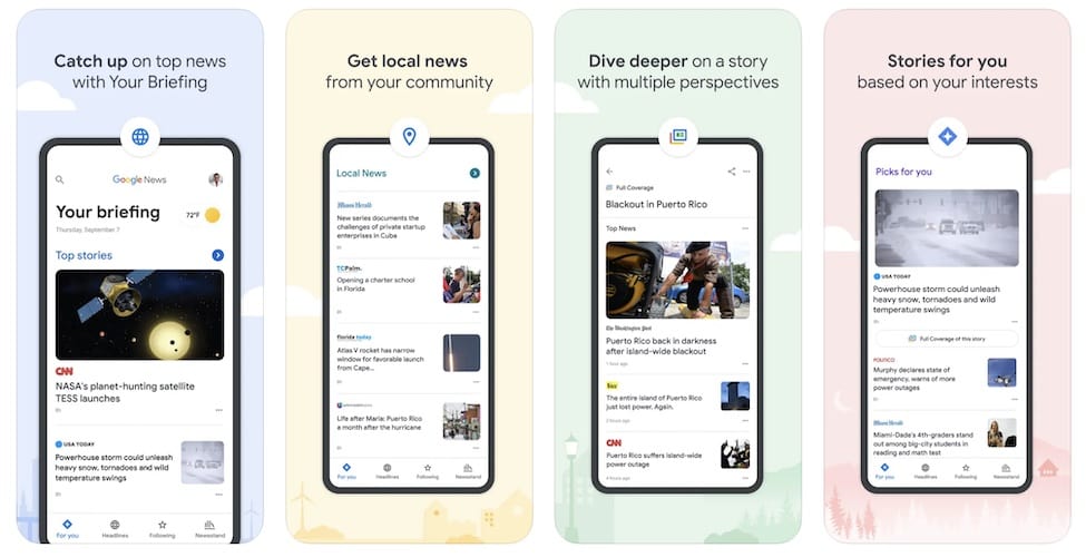 Google News iPhone App Screenshot