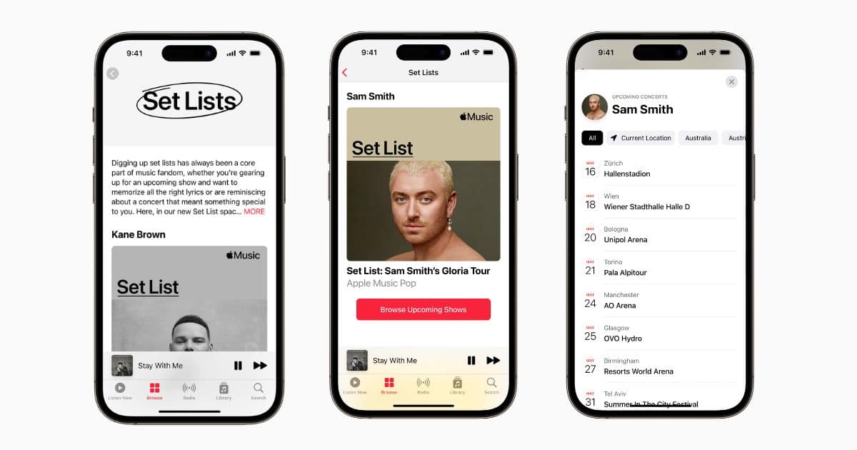 How to Use Apple Music Set Lists Feature