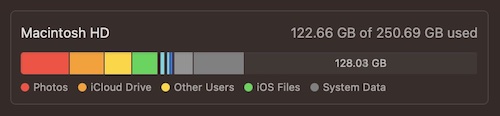 You can check your Storage via System Settings