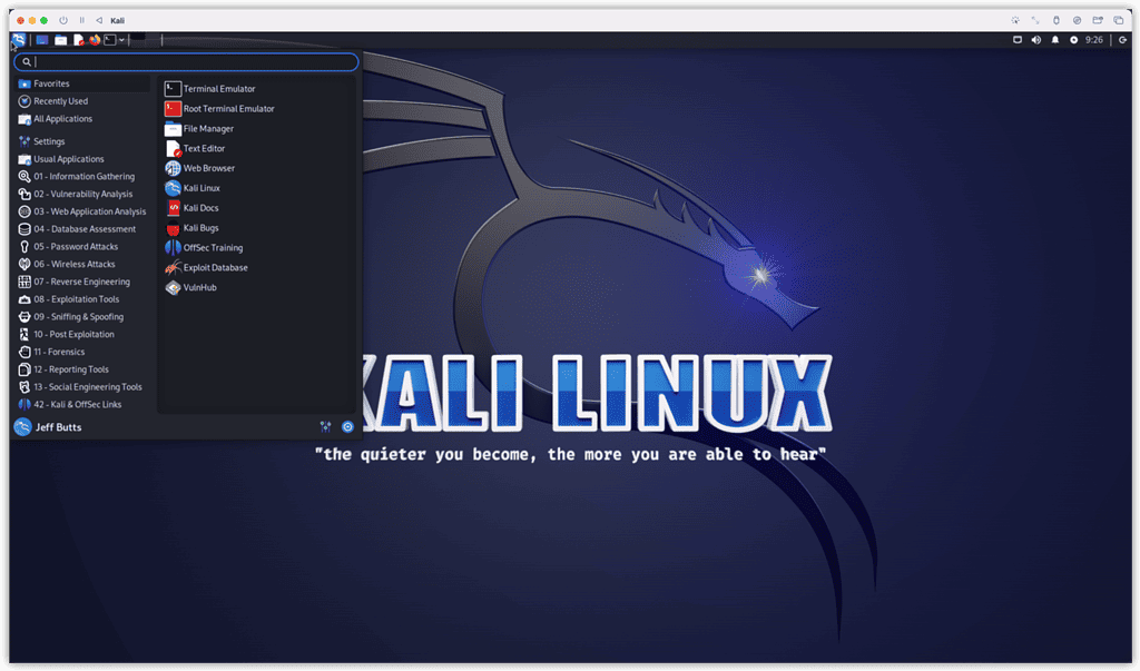 Kali Installed on M1 Mac