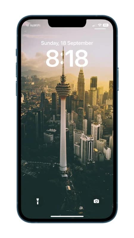 Kuala Lumpur depth effect wallpaper for iPhone 