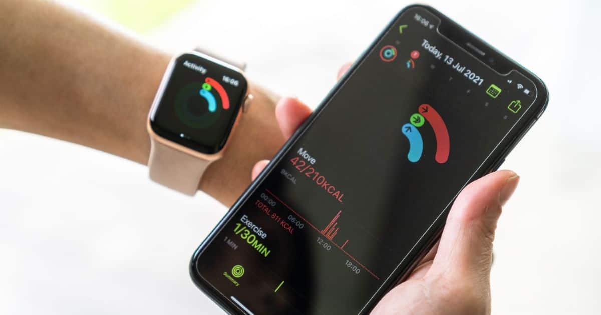 fitness app on Apple Watch and iPhone