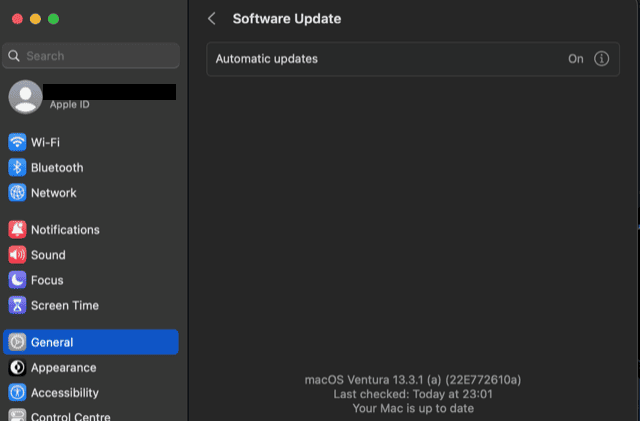 Check if macOS is up to date