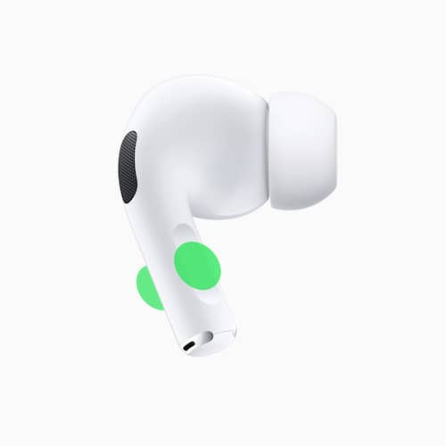 Users will be able to touch the stem of the their AirPods to mute or unmute themselves. It will be the Digital Crown for the AirPods Max.