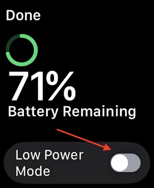 Select Low Power Mode.