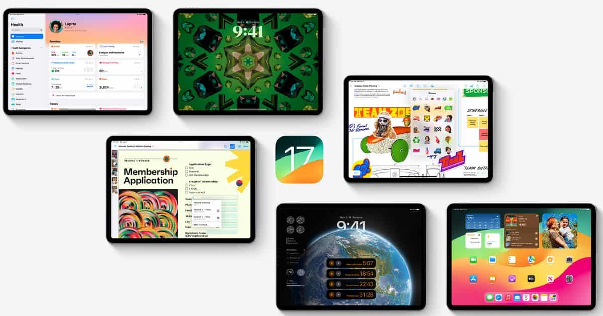 Download Official iPadOS 17 Wallpapers