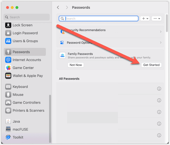 Starting to Share Passwords in iCloud Keychain in macOS 14 Sonoma