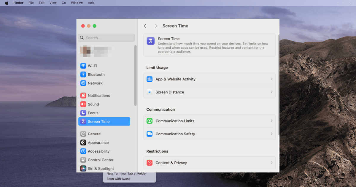 screen time in settings app Why Parental Control Won't Work on Mac: Parental Control Setup Guide