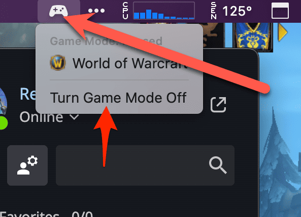 game controller icon menu bar