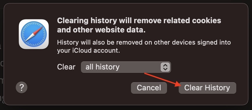 Clear All History Safari Crashing Mac
