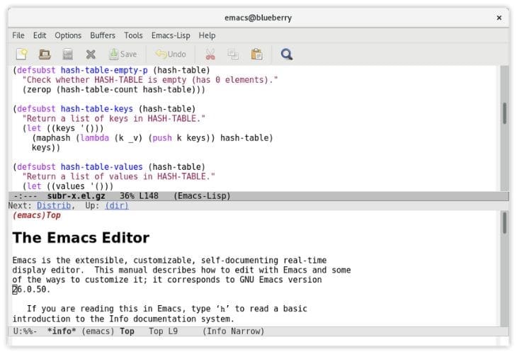 Emacs text editor for mac