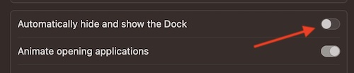 Find Automatcially Hide Dock Settings Visible Fullscreen Mac