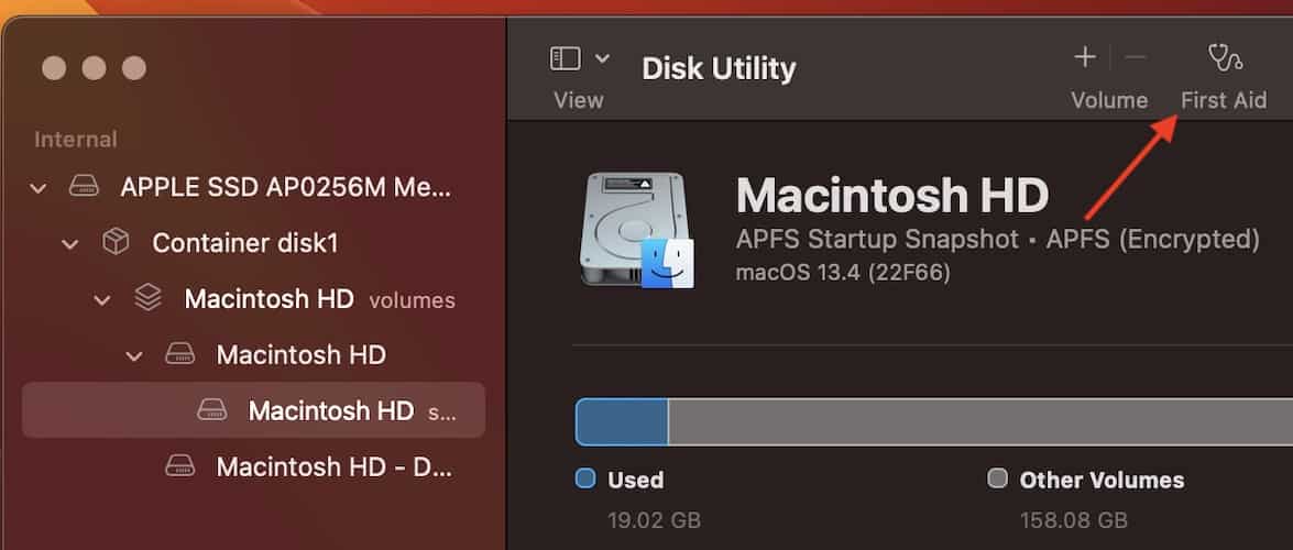 Run First Aid Disk Utility Safari Crashing Mac