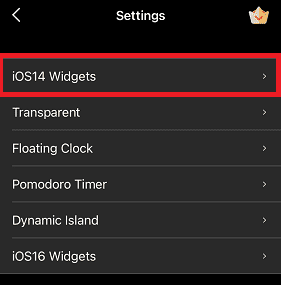 Select iOS 14 Widgets