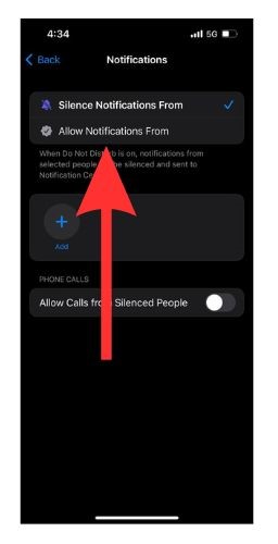 Silence groups of apps or contacts via Focus and Do Not Disturb