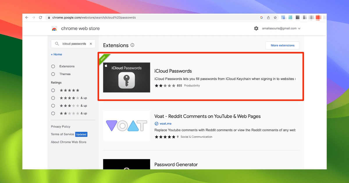 macos sonoma icloud keychain passwords feature in chrome