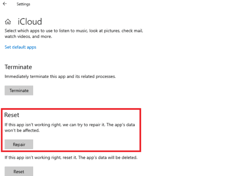iCloud for Windows has not Fully Initialized reset repair