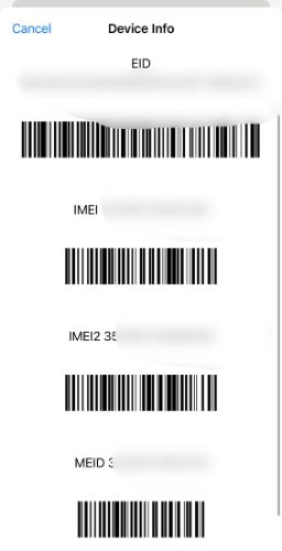 iPhone IMEI details using dialer method