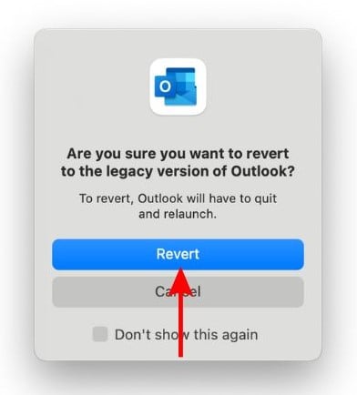 Click the Revert option