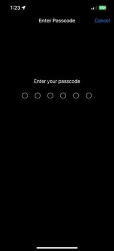 Enter your Passcode