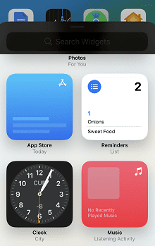 How to Use Interactive Widgets on Your iPhone widget list