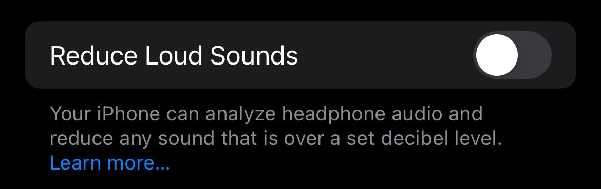Reduce Loud Sounds Apple Music Louder iPhone