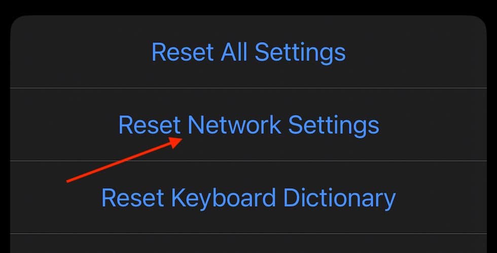 Reset Network Settings iPhone Phone App Not Working