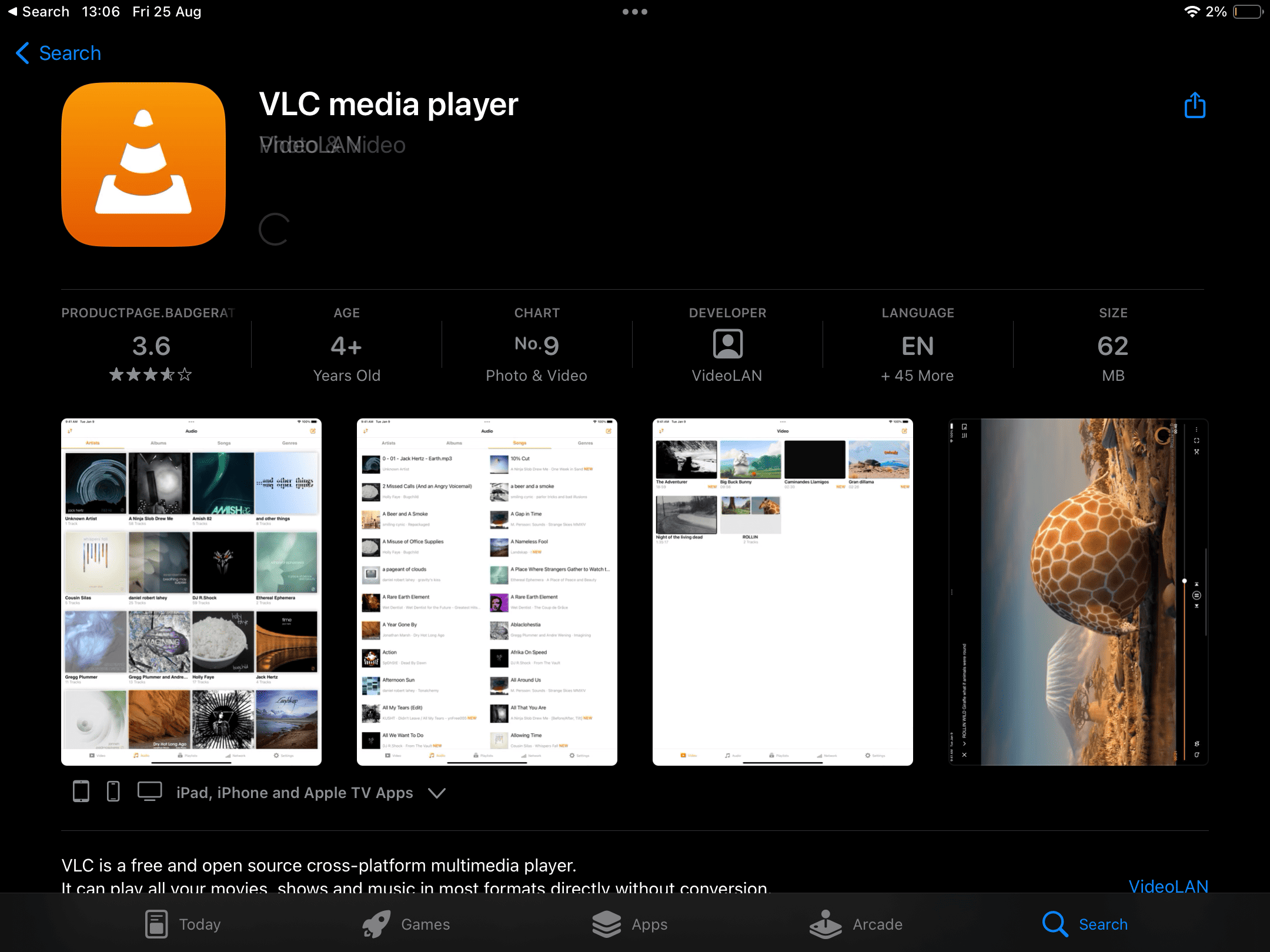 appstore vlc media player