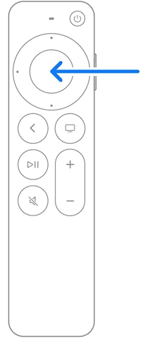 Set Up Apple TV 4K Siri Remote Center Button