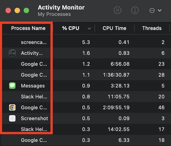 Screenshot Activity Monitor