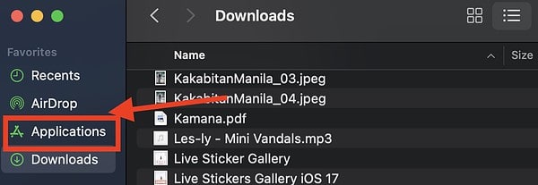 screenshot mac applications folder