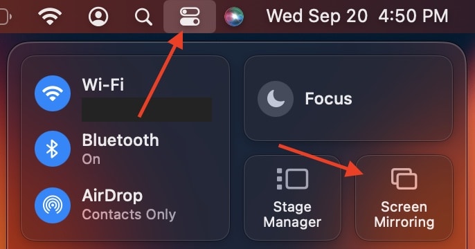 Use Control Center to disable Screen Mirroring.