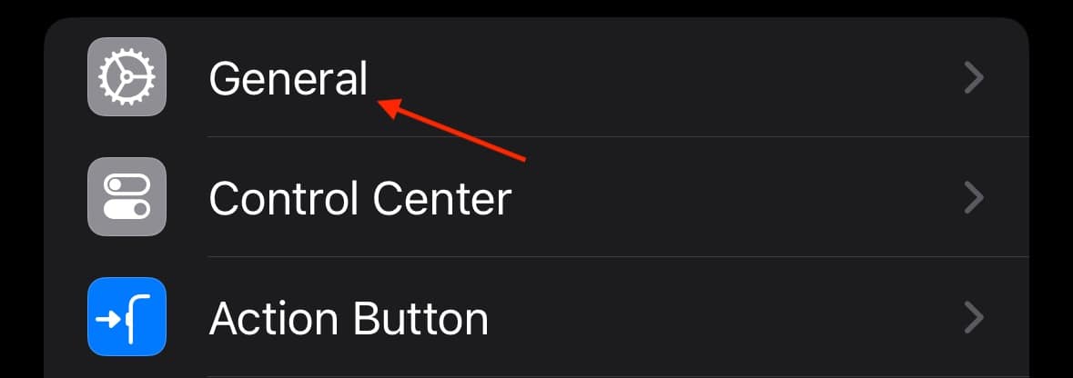 Go to Settings > General on your iPhone to fix AirPrint not working.