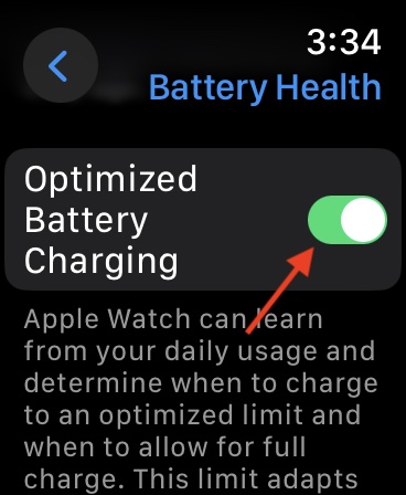 Select Optimized Battery Charging
