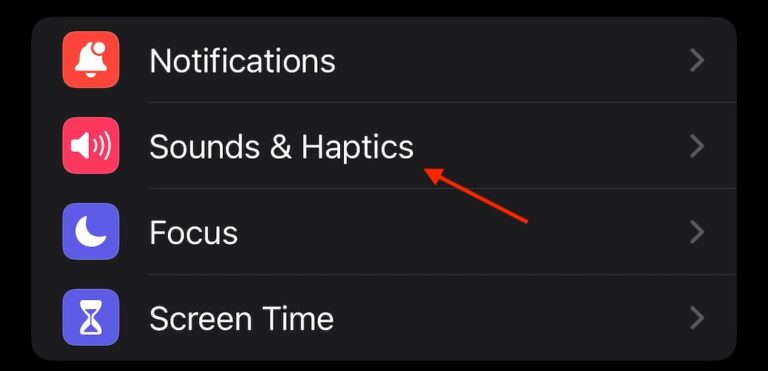 Change Notification Sounds iOS Tap Sounds and Haptics