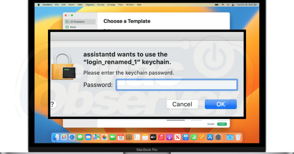Assistantd Wants to Use the Login Keychain