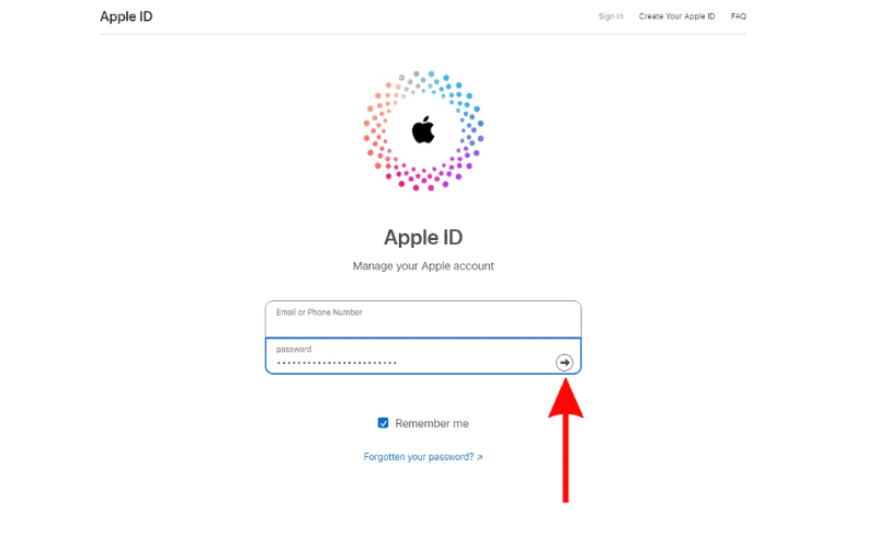 Sign in using your Apple ID to turn off two-factor authentication 