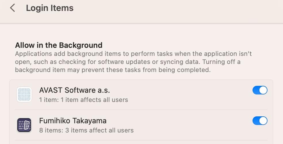 Allowing Apps to Run in Bacground