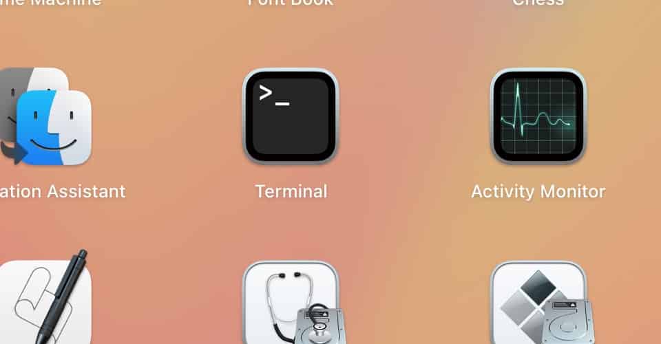 Terminal App on Mac Launchpad