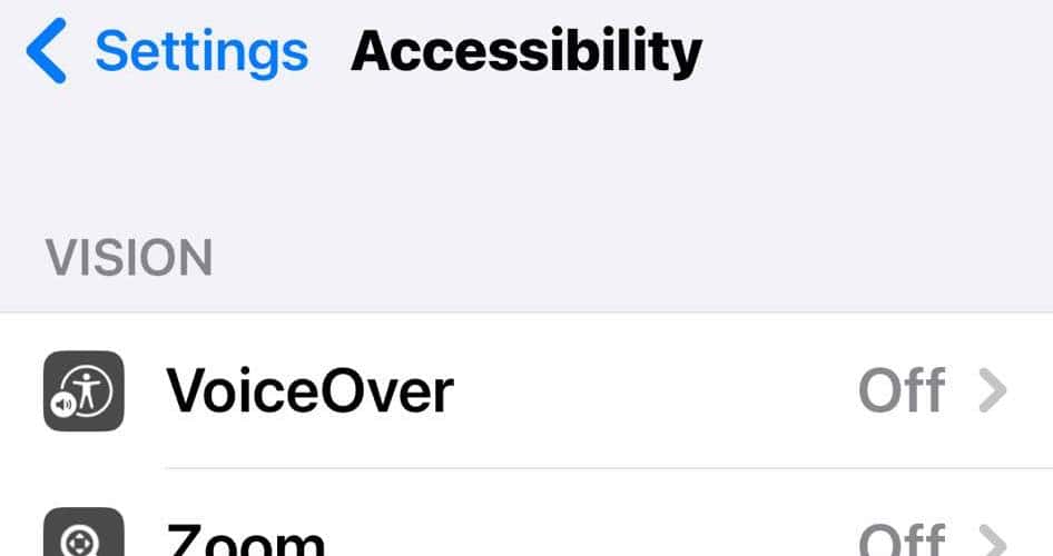Adjusting Accessibility iOS Settings 
