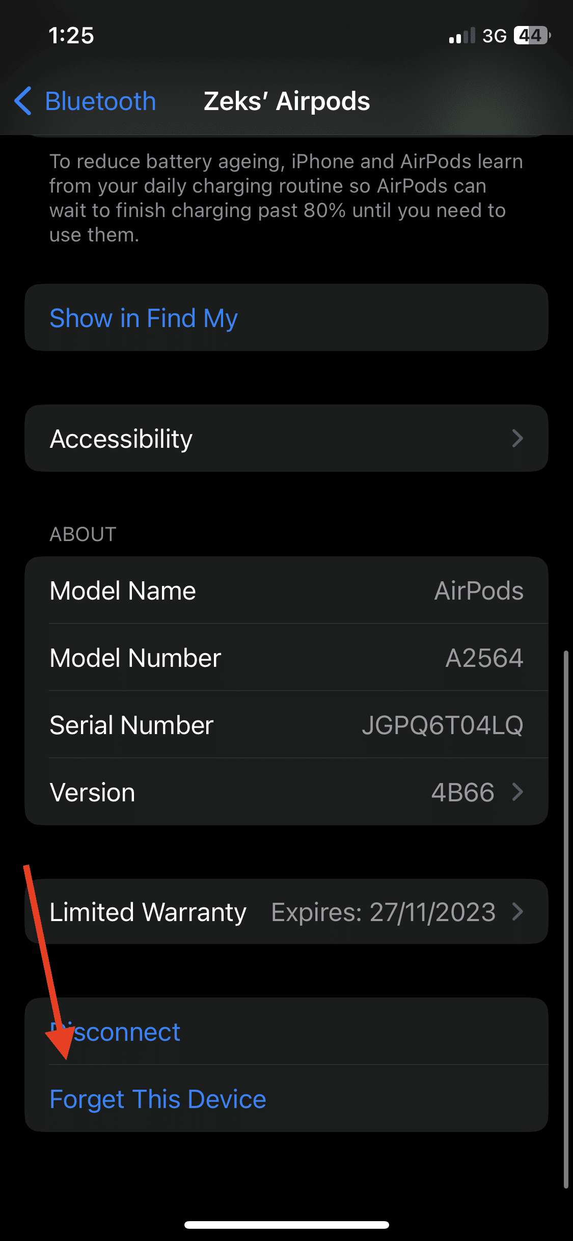 AirPods Settings