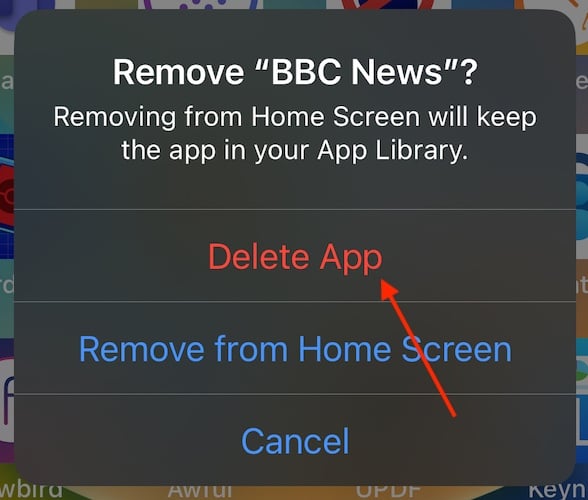 BBC App Not Working Tap Delete App